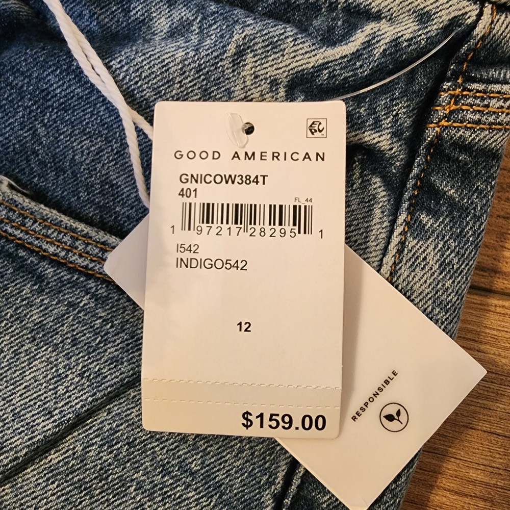 Good American Good '90s High Rise Straight Jeans - Picture 11 of 14